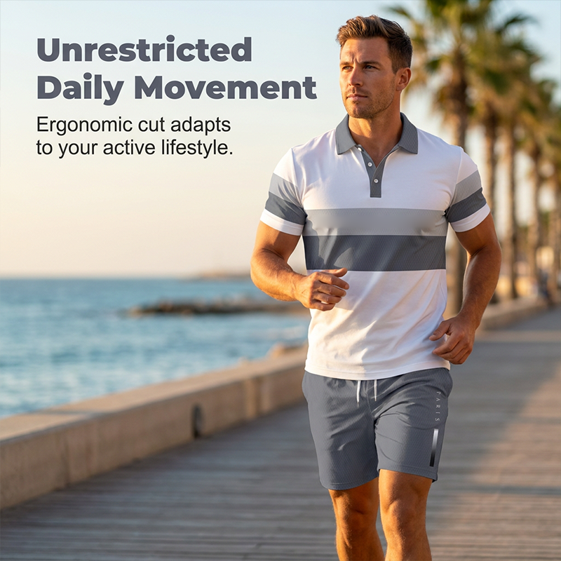 ☀️ 50% Off  Men's Two-Piece Shirt and Shorts Set – Summer Special