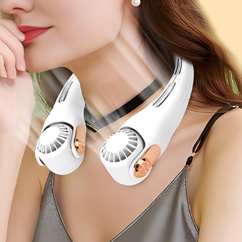 🌀 LIMITED-TIME 50% OFF! 💥 360° Rotating Neck Fan – Ultra Quiet, 3 Speeds, Hands-Free, Long Battery ✨