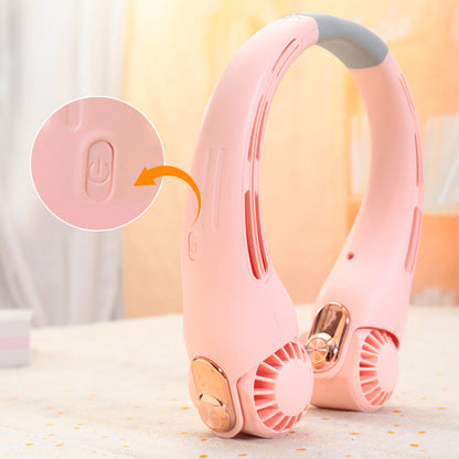 🌀 LIMITED-TIME 50% OFF! 💥 360° Rotating Neck Fan – Ultra Quiet, 3 Speeds, Hands-Free, Long Battery ✨