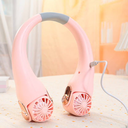 🌀 LIMITED-TIME 50% OFF! 💥 360° Rotating Neck Fan – Ultra Quiet, 3 Speeds, Hands-Free, Long Battery ✨