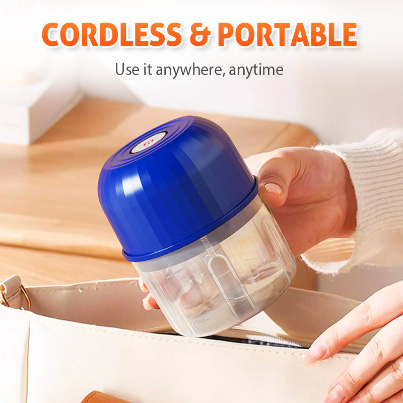 ⏰ SPARE 50%: Kabelloser Mini Food Chopper! 🔥 Nur für kurze Zeit! Effizientes Schneiden ohne Stress.