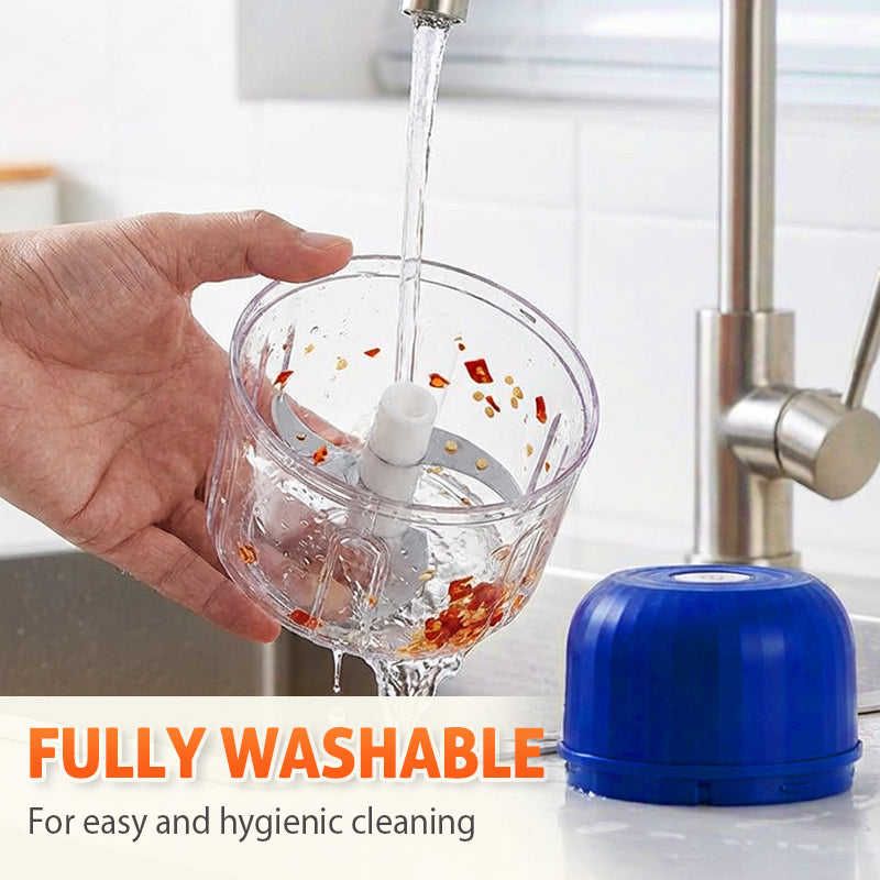 ⏰ SPARE 50%: Kabelloser Mini Food Chopper! 🔥 Nur für kurze Zeit! Effizientes Schneiden ohne Stress.