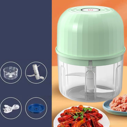 ⏰ SPARE 50%: Kabelloser Mini Food Chopper! 🔥 Nur für kurze Zeit! Effizientes Schneiden ohne Stress.