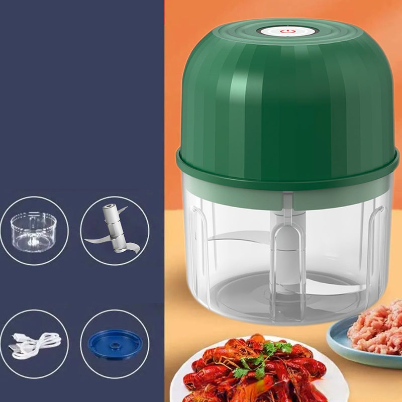 ⏰ SPARE 50%: Kabelloser Mini Food Chopper! 🔥 Nur für kurze Zeit! Effizientes Schneiden ohne Stress.