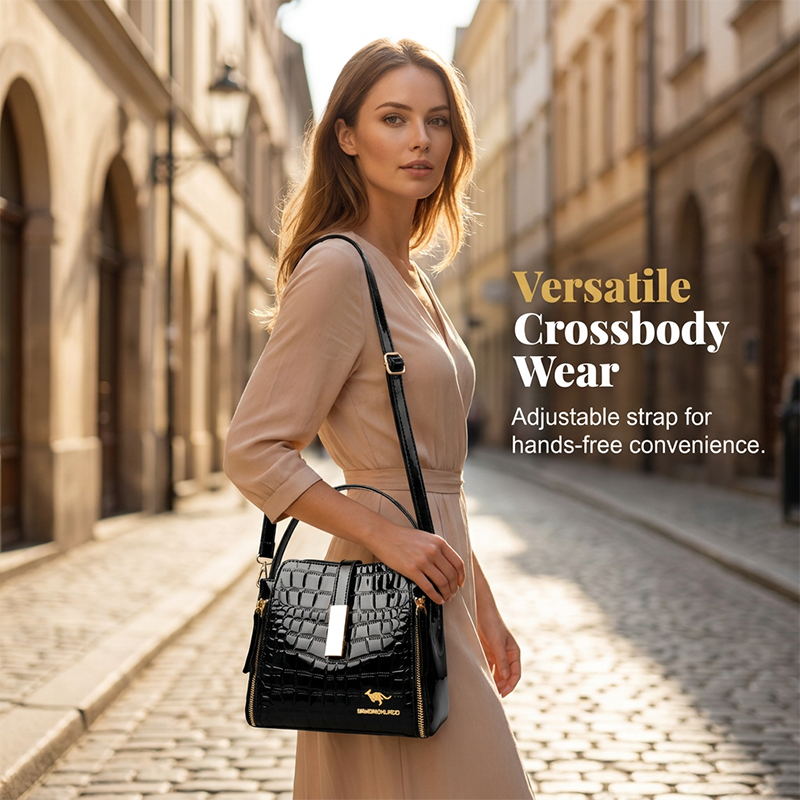 ⏰ 40% RABATT: Glossy Krokodil-Handtasche! Eleganter Look, perfekt für jeden Anlass. Jetzt zuschlagen!