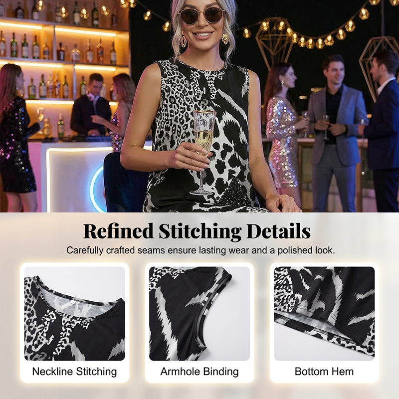 50% Off Women's Summer Leopard Midi Dress