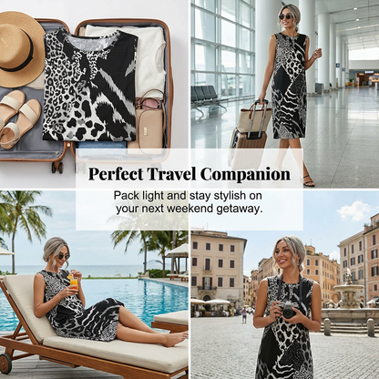 50% Off Women's Summer Leopard Midi Dress