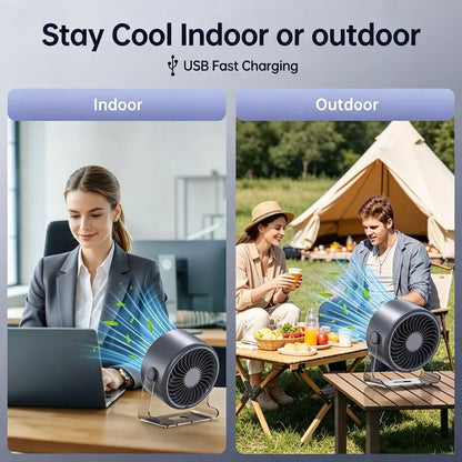 High-Speed Desktop Fan with TEC Cooling | 50% Off Summer Sale