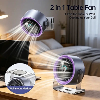 High-Speed Desktop Fan with TEC Cooling | 50% Off Summer Sale