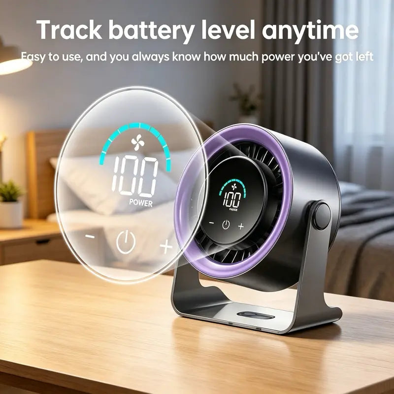 High-Speed Desktop Fan with TEC Cooling | 50% Off Summer Sale
