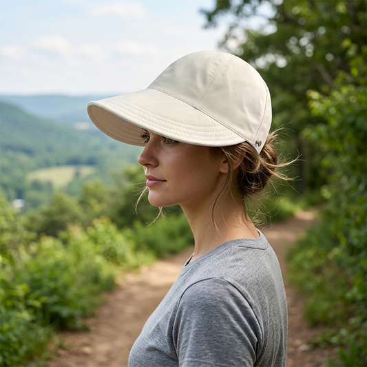 🔥LAST DAY SALE: ONLY ￡15.99!!🎁✨Women’s UPF 50+ Elegant Foldable Sun Hat – Wide-Brim Cotton Bucket Hat with Neck Flap & Adjustable Strap 🌞🇬🇧 | Packable, Breathable & Beach-Ready