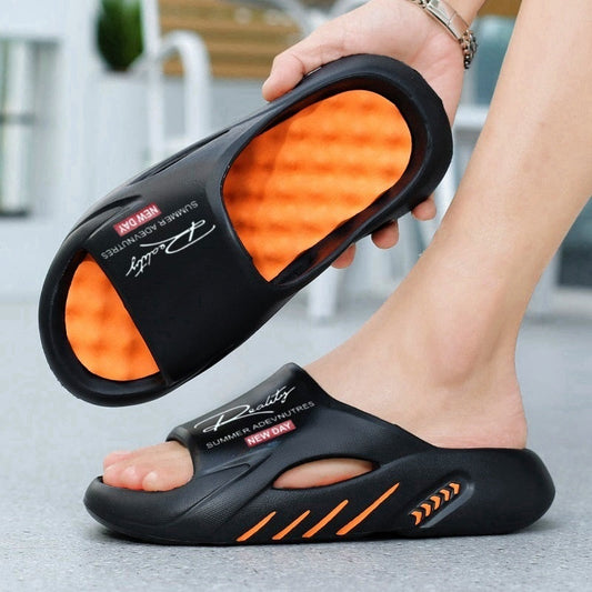 ☀️ 50% Off – Non-Slip Thick Sole Cloud Slides for Men | Ultra Cushioned Summer Comfort