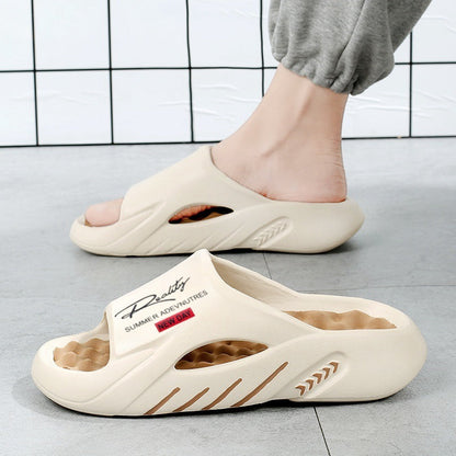 ☀️ 50% Off – Non-Slip Thick Sole Cloud Slides for Men | Ultra Cushioned Summer Comfort