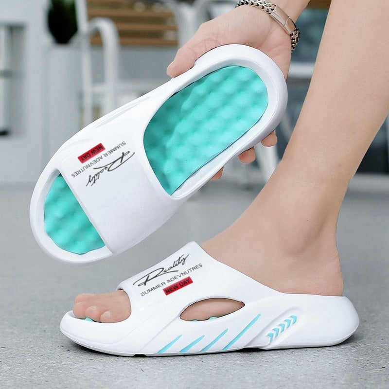 ☀️ 50% Off – Non-Slip Thick Sole Cloud Slides for Men | Ultra Cushioned Summer Comfort