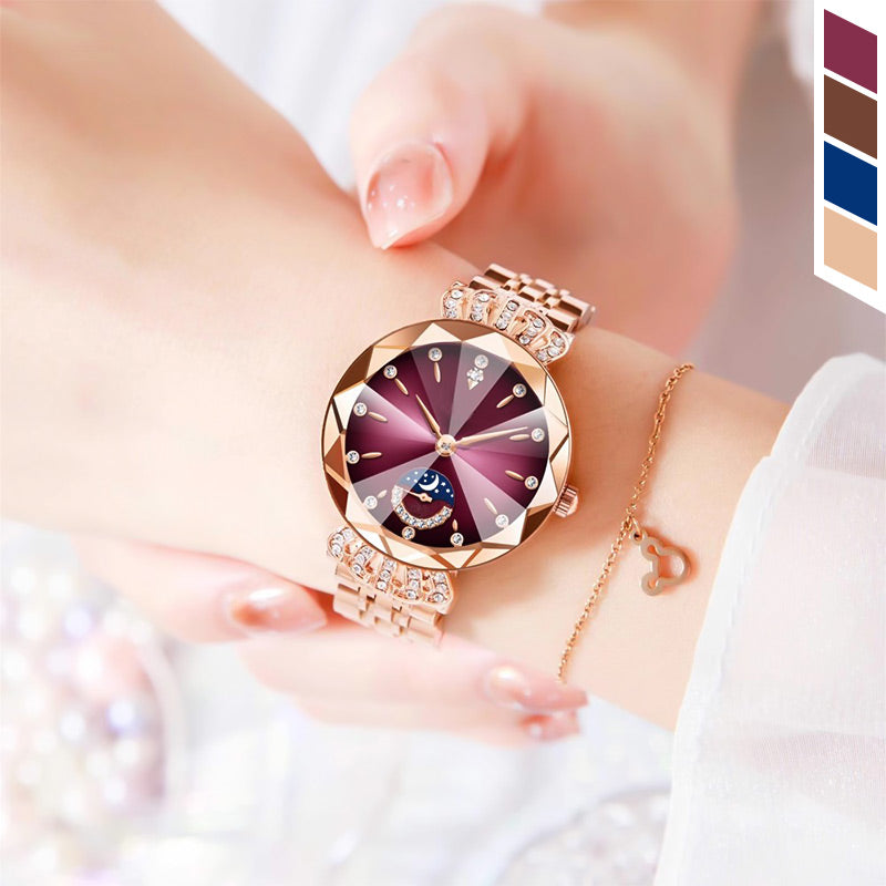 🌙✨ Fashionable Star & Moon Watch for Women ✨💎