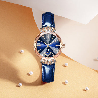 🌙✨ Fashionable Star & Moon Watch for Women ✨💎