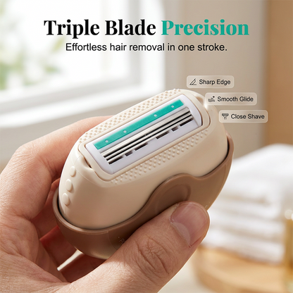 ✂️ Portable 3-Layer Hair Shaver ✨ Smooth, Precise Trim Anytime, Anywhere 💈