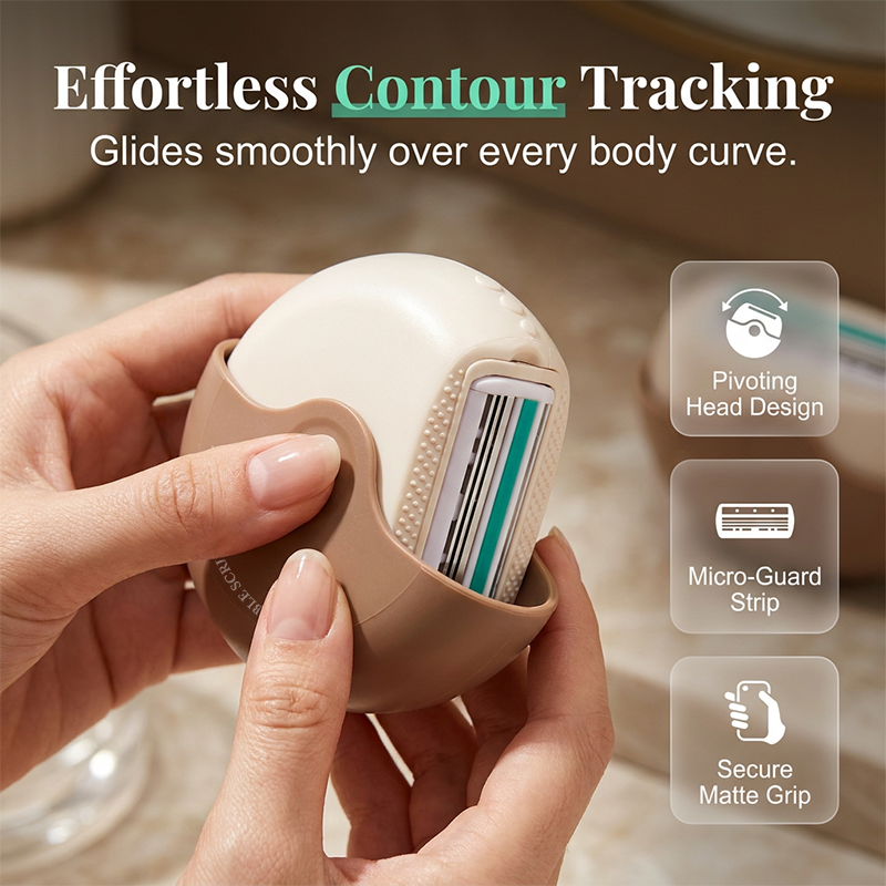 ✂️ Portable 3-Layer Hair Shaver ✨ Smooth, Precise Trim Anytime, Anywhere 💈