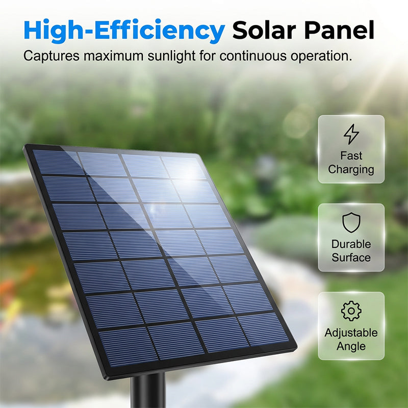 ☀️ Solar Pond Aerator with Air Pump – Crystal Clear Water & Healthier Fish Without Electricity Bills 🐟