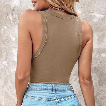 🌸 Soft Ribbed Vest Top with Shelf Bra – Cosy, Supportive & Perfect for Layering 💕