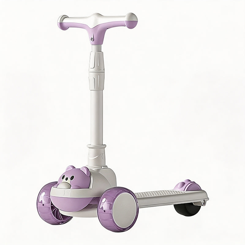 🛴 Anti-Tip Kick Scooter for Kids with Light-Up Wheels – Safe, Stable and Fun for Outdoor Play ✨