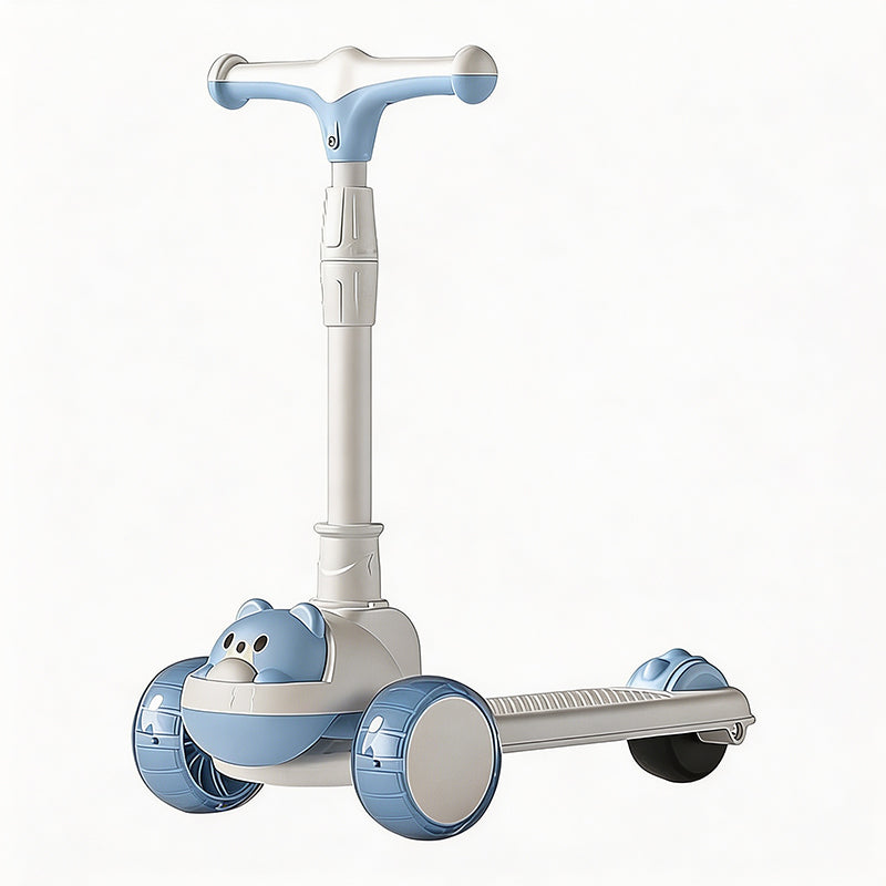 🛴 Anti-Tip Kick Scooter for Kids with Light-Up Wheels – Safe, Stable and Fun for Outdoor Play ✨