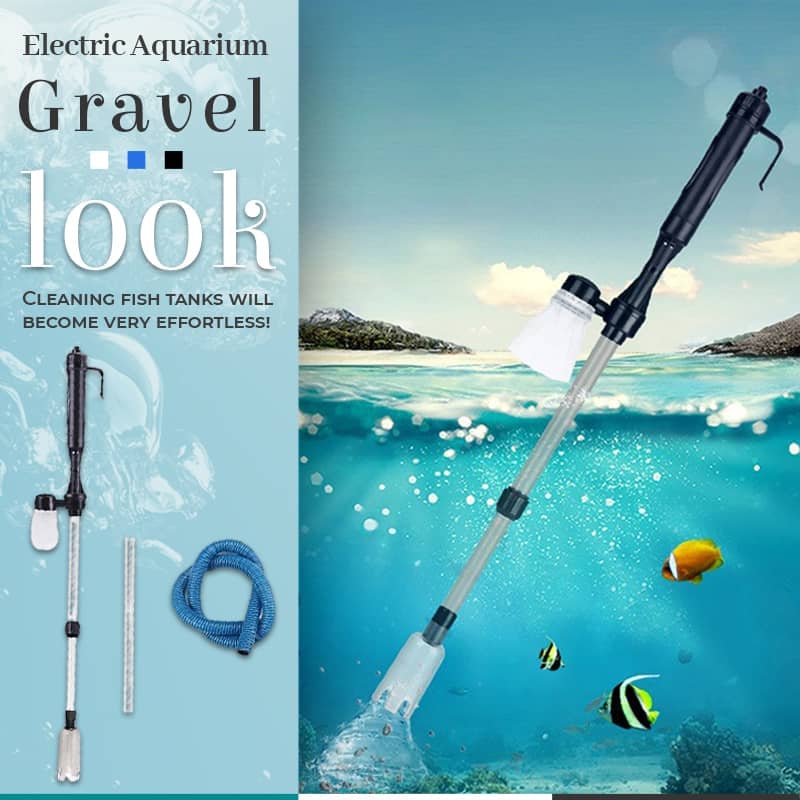 🐠 50% OFF Today | Electric Aquarium Gravel Cleaner - Keep Water Crystal Clear