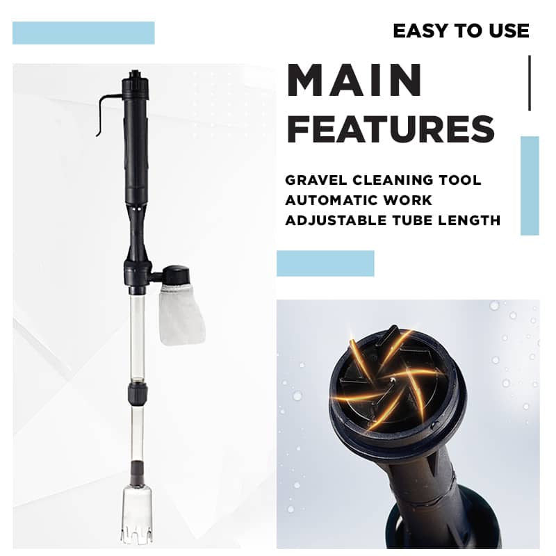🐠 50% OFF Today | Electric Aquarium Gravel Cleaner - Keep Water Crystal Clear