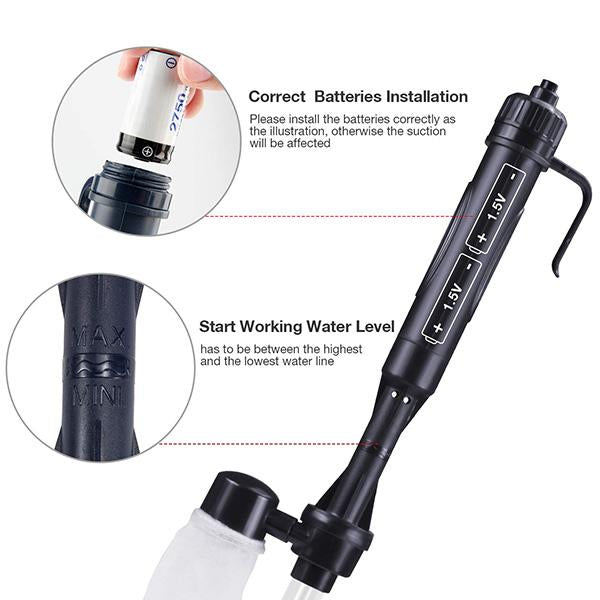 🐠 50% OFF Today | Electric Aquarium Gravel Cleaner - Keep Water Crystal Clear