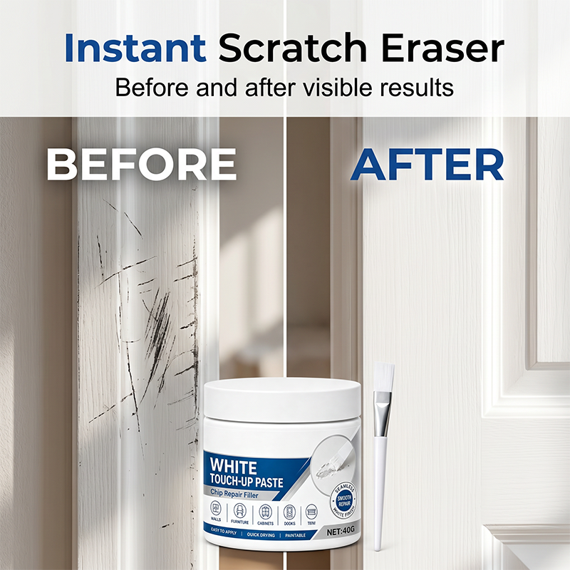 ✨ 50% Off – White Furniture Touch-Up Paste with Brush 🖌️
