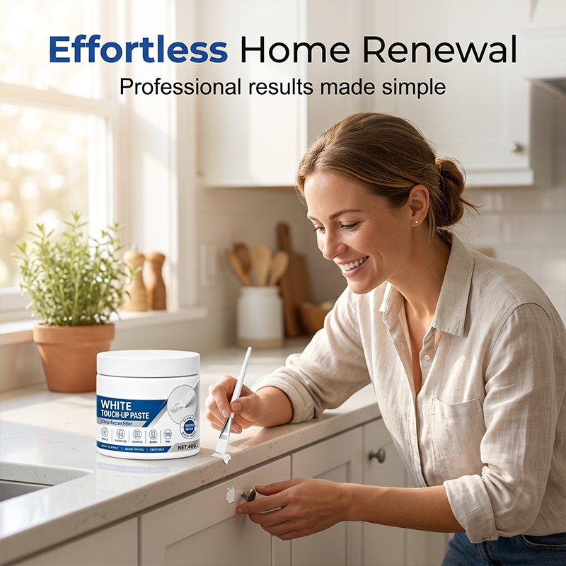 ✨ 50% Off – White Furniture Touch-Up Paste with Brush 🖌️