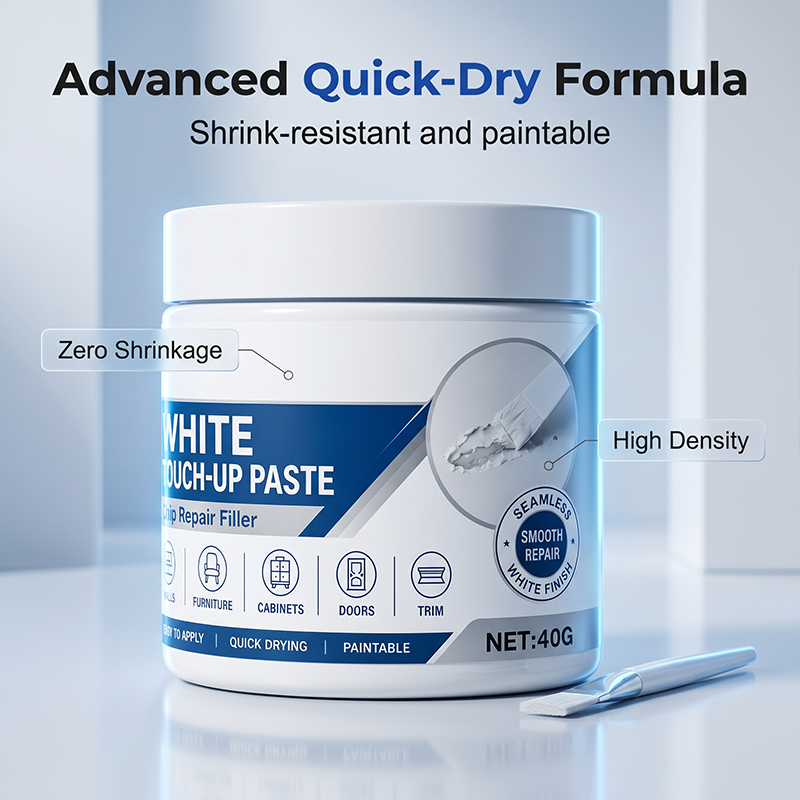 ✨ 50% Off – White Furniture Touch-Up Paste with Brush 🖌️