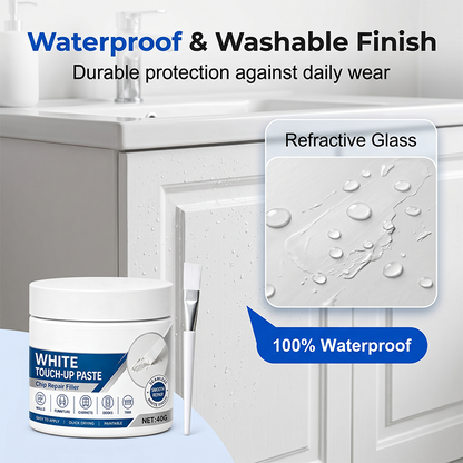 ✨ 50% Off – White Furniture Touch-Up Paste with Brush 🖌️