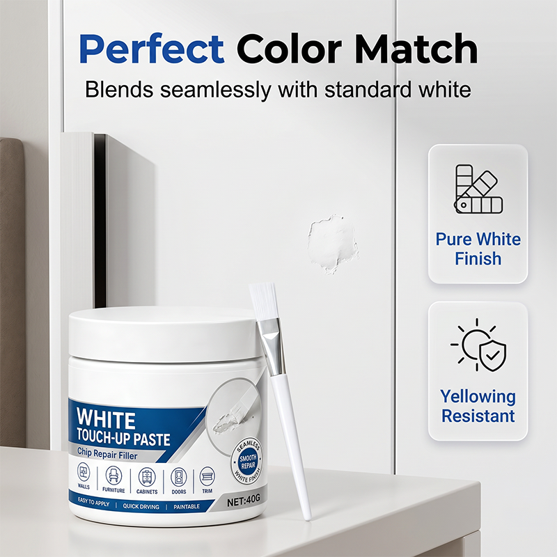 ✨ 50% Off – White Furniture Touch-Up Paste with Brush 🖌️