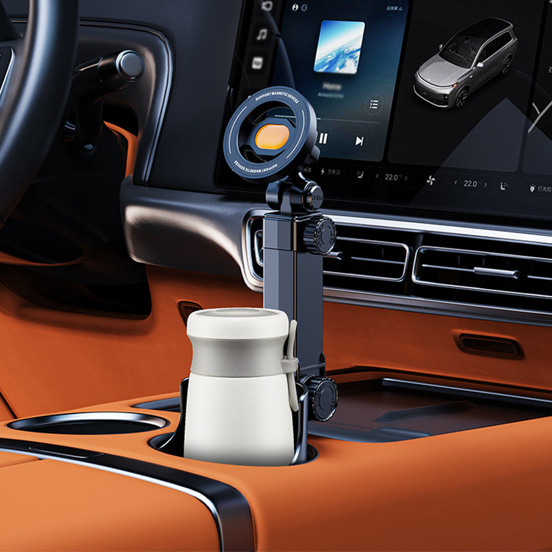 🚗Tired of your phone sliding while driving? Universal Adjustable Cup Holder Phone Mount For All Phones