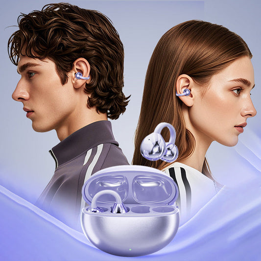 🔥 50% Off – Clip-On Open Ear Earbuds | Bluetooth 5.4 & Noise Cancelling 🎶
