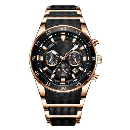 ✨ 50% Off – Men's Waterproof Multifunctional Quartz Watch ⌚