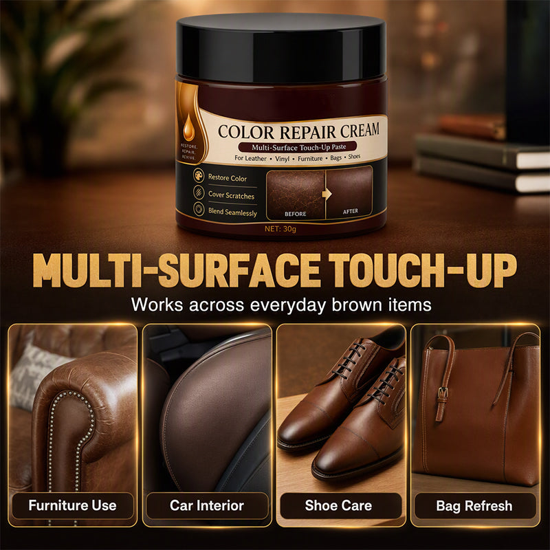 ✨ 50% Off – Brown Leather Colour Repair Cream 🛋️