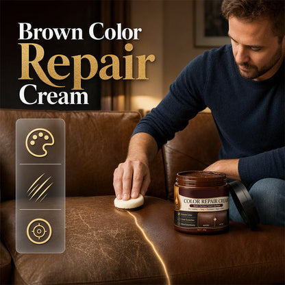 ✨ 50% Off – Brown Leather Colour Repair Cream 🛋️