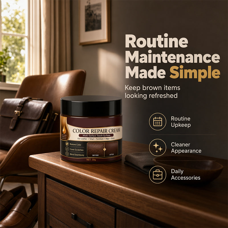 ✨ 50% Off – Brown Leather Colour Repair Cream 🛋️