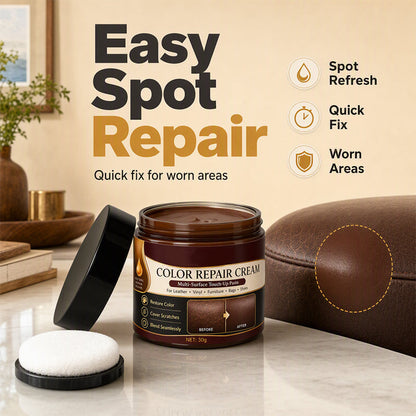 ✨ 50% Off – Brown Leather Colour Repair Cream 🛋️