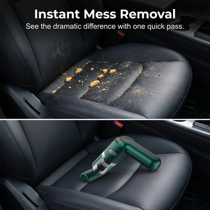🚗 50% Off | High-Power Cordless Car Vacuum Kit – Just Press to Blast Away All Dirt & Dust! 💨