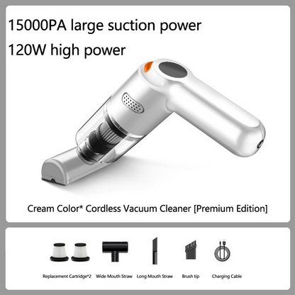 🚗 50% Off | High-Power Cordless Car Vacuum Kit – Just Press to Blast Away All Dirt & Dust! 💨