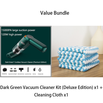 🚗 50% Off | High-Power Cordless Car Vacuum Kit – Just Press to Blast Away All Dirt & Dust! 💨