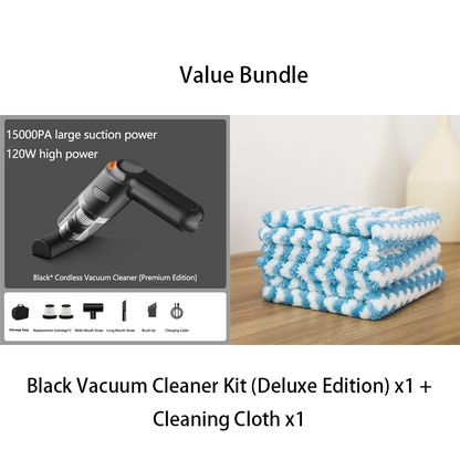 🚗 50% Off | High-Power Cordless Car Vacuum Kit – Just Press to Blast Away All Dirt & Dust! 💨