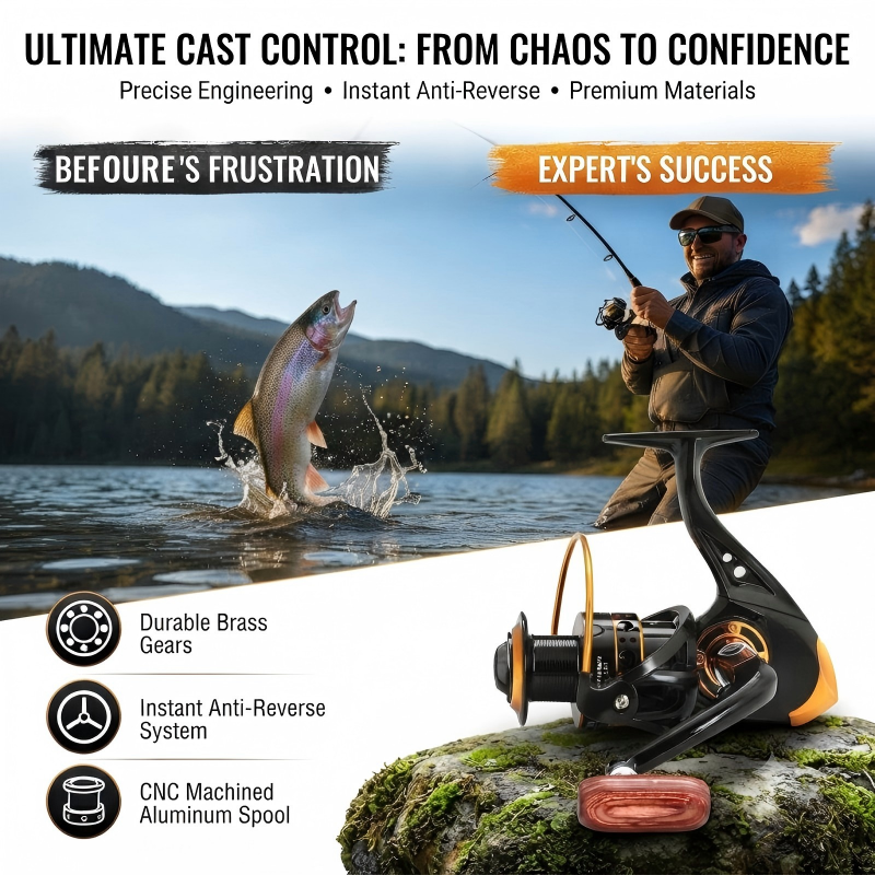 🎣 50% Off | Heavy-Duty CNC Spool Spinning Reel – Precision Engineered to Handle Any Fish! 🐟