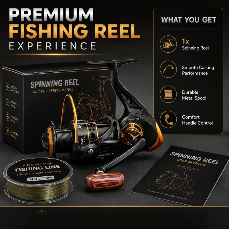 🎣 50% Off | Heavy-Duty CNC Spool Spinning Reel – Precision Engineered to Handle Any Fish! 🐟