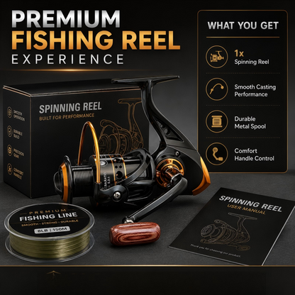 🎣 50% Off | Heavy-Duty CNC Spool Spinning Reel – Precision Engineered to Handle Any Fish! 🐟