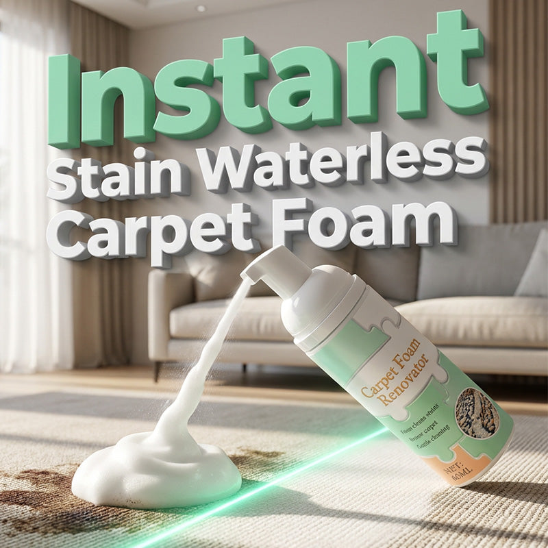 ✨ 50% Off | Waterless Carpet Cleaning Foam – No Wet Mess, Just Pure Clean! 🧽