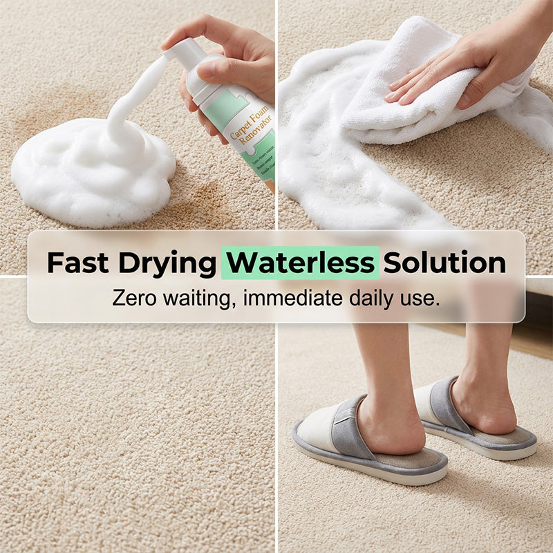 ✨ 50% Off | Waterless Carpet Cleaning Foam – No Wet Mess, Just Pure Clean! 🧽